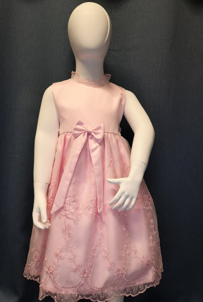 Hovedbilde Rosa kjole  2-8 år 