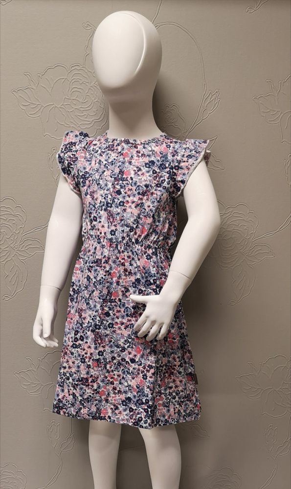 Hovedbilde Creamie  blomstret sommerkjole  4-10 år 