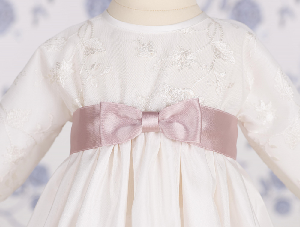 Hovedbilde Sløyfebånd til Dåpskjole ( Vintage light Rosa)